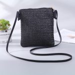 Women Fashion Solid Color Mini Woven Mobile Phone Crossbody Bag - Image 4