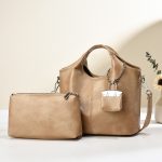 Wholesale Women Fashion Casual Solid Color Cowhide Pattern Large Capacity Handbag - Image 5