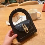 Women Fashion Solid Color Square Mini Chain Handle Crossbody Bag - Image 6