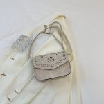 Women Fashion Solid Color Pattern Hollow Square Flap Cross Body Bag - Image 6