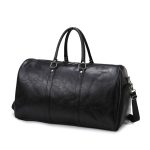 Wholesale Men Leisure Sports Business Vintage Large Capacity PU Duffle Bag - Image 7