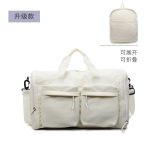 Fashion Casual Solid Color Wet And Dry Separable Large Capacity Foldable Portable Travel Duffle Bags - Image 6