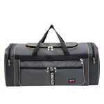Men Leisure Sports Alphabet Foldable Large Capacity Nylon Duffle Bag - Image 7