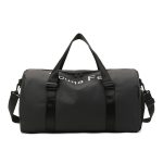 Men Leisure Sports Alphabet Large Capacity PU Duffle Bag - Image 7