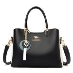 Wholesale Women Fashion Casual Contrast Color Large Capacity Handbag - Image 5