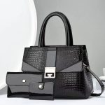 Women Casual Bag Stone Pattern Handbag Three-Piece Set - Image 2