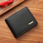 Men'S Fashion Casual Solid Color Litchi Pattern Multi-Card Wallet - Image 5