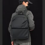 Simple Solid Color Men Large Capacity Casual Backpack - Image 6