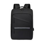 Men Casual Commuter Solid Color Oxford Usb Backpacks Bag - Image 6