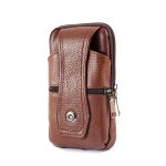 Genuine Leather Multifunctional Belt Mobile Phone Waist Bag - Image 6