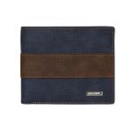 Men Short Style Multi-Card Large Capacity Frosted Color Blocking Wallet - Image 6