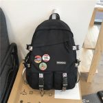 Wholesale Neutral Casual Design Solid Color Canvas Large Capacity Backpack - Image 5