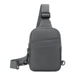 Men Fashion Casual Commuter Solid Color Chest Bag - Image 6