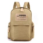 Men Leisure Sports Commuter Letter Canvas Backpacks Bag - Image 6
