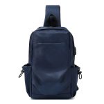 Men Casual Sports Commuter Solid Color Waist Chest Bag - Image 6