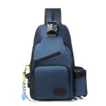 Wholesale Men Casual Sports Solid Color Chest Bag - Image 7