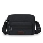Wholesale Men Fashion Casual Commuter Canvas Crossbody Bag - Image 6