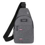 Men Fashion Casual Commuter Canvas Chest Bag - Image 6