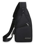 Wholesale Men Fashion Casual Commuter Canvas Chest Bag - Image 6