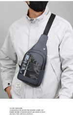 Wholesale Men Fashion Casual Commuter Camouflage Chest Bag - Image 6