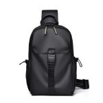 Wholesale Men Fashion Casual Basic Commuter Solid Color Nylon Chest Bag - Image 6