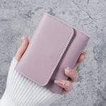Wholesale Simple Solid Color Multi-Function Card Bag Three-Fold Wallet - Image 6