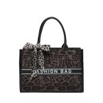 Wholesale Women Fashion Simple Leopard Large Capacity Scarf Handbag - Image 5