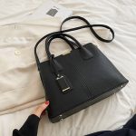 Women Fashion Casual Solid Color Large Capacity Handbag - Image 5