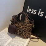 Wholesale Women Fashion Casual Leopard Print Handbag - Image 5