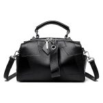 Wholesale Women Fashion Simple Solid Color Zipper Handbag - Image 4