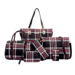 Wholesale Women Fashion Casual Stripe Print 6-Piece Set Handbags - Image 4