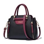 Wholesale Women Fashion Casual Color Blocke Handbag - Image 3