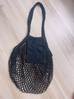 Wholesale Fashion Solid Color Cotton Knitted Shopping Net Bag Beach Bag - Image 5