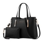 Wholesale Women Fashion Casual Large-Capasity Handbag Two-Piece Set