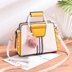 Wholesale Women Fashion Large Capacity Stitching Handbag - Image 6