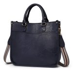 Women Fashion Retro Large Capacity PU Handle Shoulder Bag - Image 6