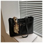 Wholesale Women Fashion Casual Solid Color Large Capacity Ribbon Tote Bag - Image 6