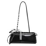 Wholesale Women Fashion Simple Solid Color Lace-Up Shoulder Bag - Image 5
