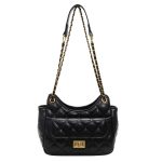 Women Fashion Solid Color Rhomboid Chain Shoulder Bag - Image 6