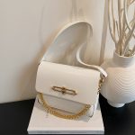 Wholesale Women Fashion Casual Solid Color Lock Small Square Chain Shoulder Bag - Image 6