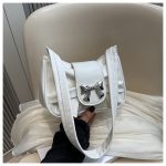 Women Fashion Casual Solid Color Bowknot Shoulder Bag - Image 5