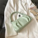 Wholesale Women Fashion Simple Solid Color Shoulder Bag - Image 6