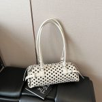 Wholesale Women Fashion Casual Polo Dot Printed Cylindrical Shoulder Bag - Image 6