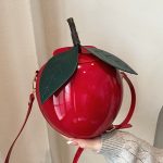 Women Fashion Creative Cherry Small Round Shoulder Bag