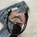 Wholesale Women Fashion Elegant Pink Bowknot Shoulder Bag - Image 6
