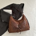 Wholesale Women Fashion Retro Casual Lace-Up Butterfly Large Capacity Backpack - Image 6