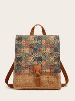 Women Fashion Retro Ethnic Style Printed Large Capacity Backpack - Image 6