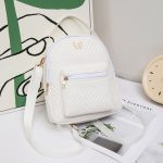 Wholesale Women Fashion Casual Solid Color Butterfly Label Decorative Backpack - Image 6