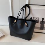 Wholesale Women Fashion Casual Simple Solid Color Large Capacity Shoulder Bag