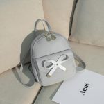 Wholesale Women Fashion Simple Solid Color Mini Bowknot Backpack - Image 6